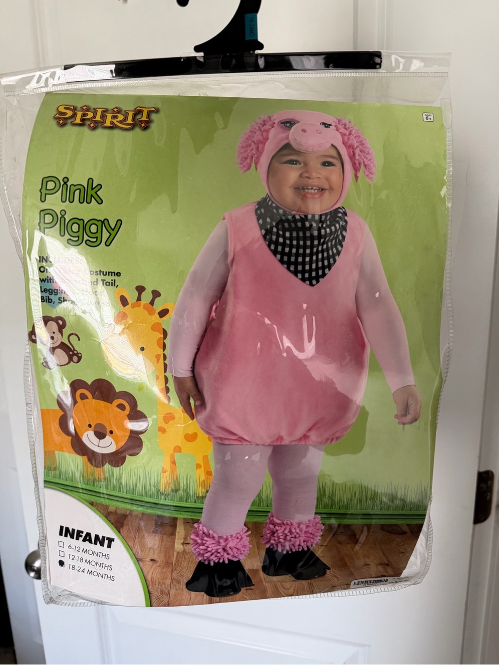 Spirit Pink Piggy Infant Costume - Pink Plush Outfit with hat